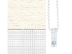 Tejido para estor cebra jaspeado beige ancho 55,9 cm poliéster