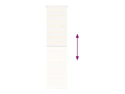 Tejido para estor cebra jaspeado beige ancho 60,9 cm poliéster