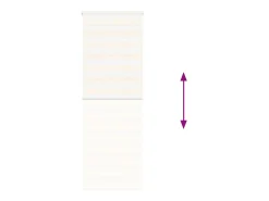 Tejido para estor cebra jaspeado beige ancho 65,9 cm poliéster