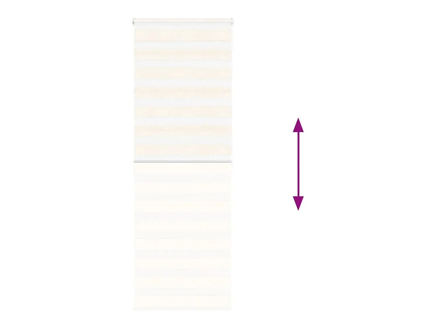 Tejido para estor cebra jaspeado beige ancho 65,9 cm poliéster