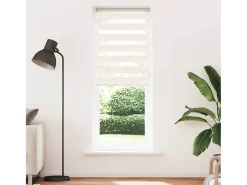 Tejido para estor cebra jaspeado beige ancho 65,9 cm poliéster