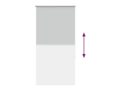 Tejido para estor enrollable opaco ancho 60,7 cm poliéster