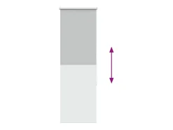 Tejido para estor enrollable opaco ancho 50,7 cm poliéster