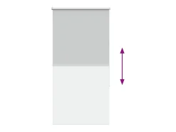 Tejido para estor enrollable opaco ancho 80,7 cm poliéster