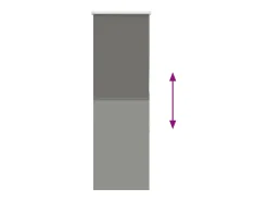 Tejido para estor enrollable opaco ancho 45,7 cm poliéster