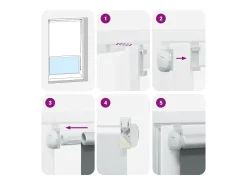 Tejido para estor enrollable opaco ancho 40,7 cm poliéster