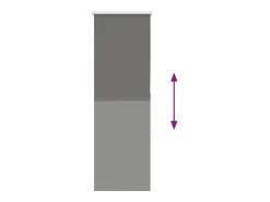 Tejido para estor enrollable opaco ancho 55,7 cm poliéster