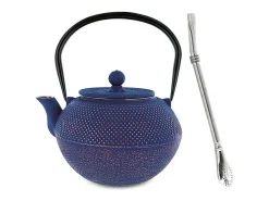 Tetera china de hierro fundido Song 1,2 L + pajita de acero inoxidable con filtro