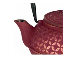 Tetera de hierro fundido Tsubaki rosa 0,6 L