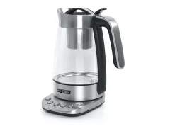 Tetera eléctrica Muse MS-320T 1,2L acero inoxidable con infusor, control de temperatura 80-100°C, apagado automático y función mantener caliente