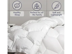 The White Stone Edredón 4 Estaciones con Clip 200x220 cm | 150 g Verano + 250 g Otoño | Fibra Soft