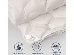 The White Stone Edredón 4 Estaciones con Clip 200x220 cm | 150 g Verano + 250 g Otoño | Fibra Soft