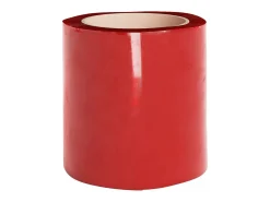 Tira de cortina para puertas PVC rojo 200x1,6 mm 10 m ES464525