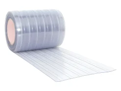 Tira de cortina para puertas PVC transparente 300x2,6 mm 10 m ES329060