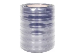Tira de cortina para puertas PVC transparente 300x2,6 mm 10 m ES329060