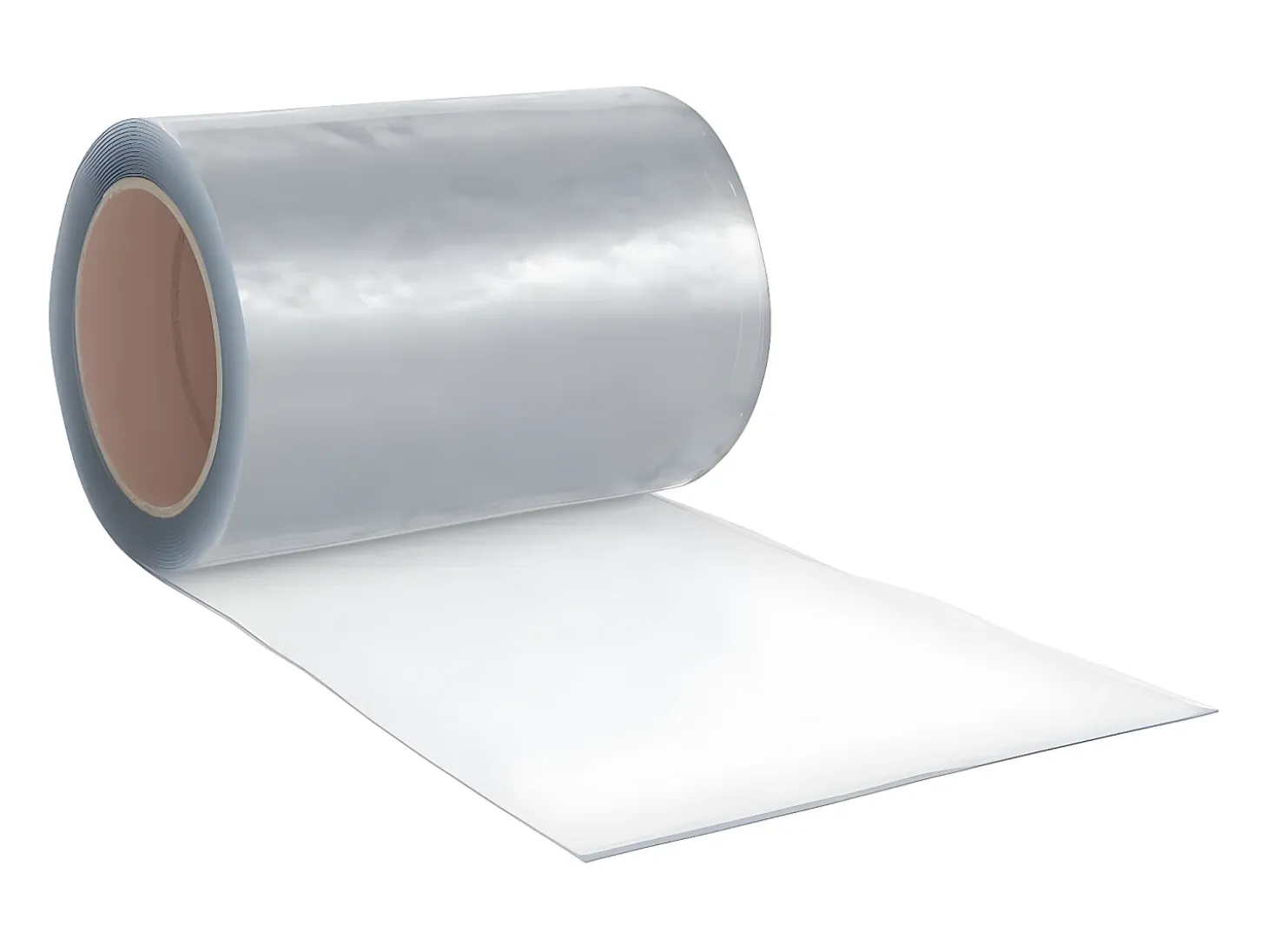 Tira de cortina para puertas PVC transparente 300x2,6 mm 10 m ES572441