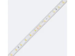 Tira LED Exterior Solar 24V DC SMD2835 60 LED/m 10m IP65 Ancho 12 mm Corte 100 cm Blanco Cálido