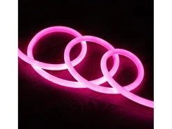Tira LED Neón Regulable 220V Rosa Circular 360 9W/m Corte 100cm IP67 a Medida 15 m