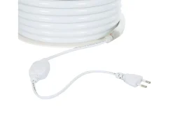 Tira LED Neón Regulable 220V BOBINA 50m Blanco Frío Semicircular 180 9W/m Corte 100cm IP67 6000K Blanco Frío