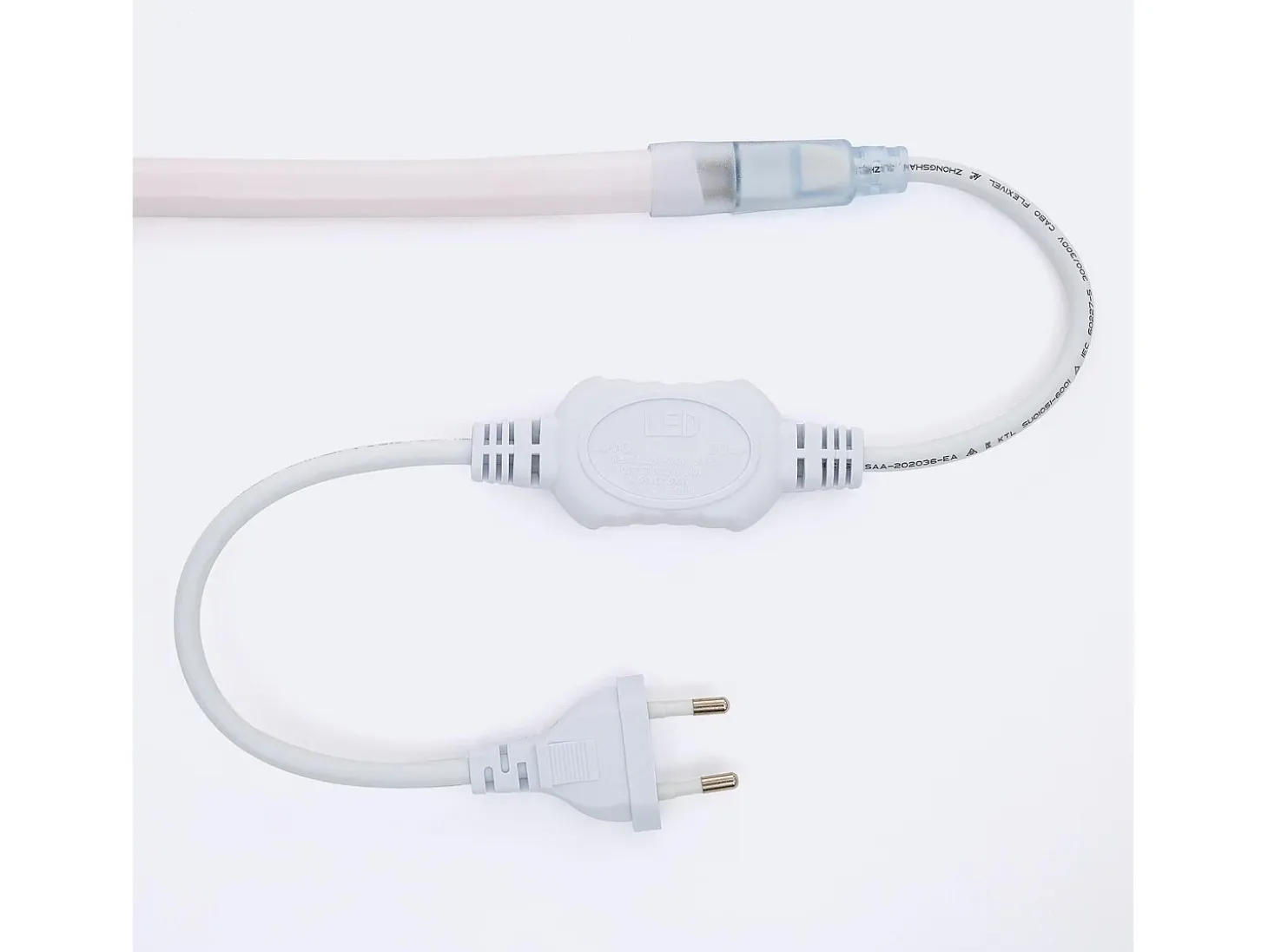 Tira LED Neón Regulable 220V Circular SFLEX14 8W/m Corte 100cm IP65 a Medida Rojo 5 m