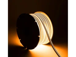 Tira LED Neón 48V Bobina 50m 8W/m Corte 5cm IP65 NFLEX6 Naranja