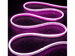 Tira LED Neón 48V Bobina 50m 8W/m Corte 5cm IP65 NFLEX6 Rosa