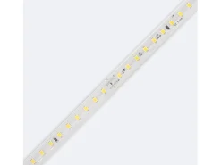 Tira LED Regulable 220V SMD 120 LED/m Color 8.5W/m Ancho 12mm Corte 20cm IP65 a Medida Rojo 50 m