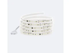 Tira LED Regulable 220V SMD Autorectificada 120 LED/m 10W/m 1000lm/m Ancho 12mm Corte 10cm IP65 a Medida 2700K Blanco Cálido 15 m