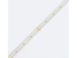 Tira LED Regulable 220V SMD Autorectificada 120 LED/m BOBINA 20m 12W/m 1080lm/m Superestrecha Ancho 6.5mm Corte 10cm IP65 6000K Blanco Frío