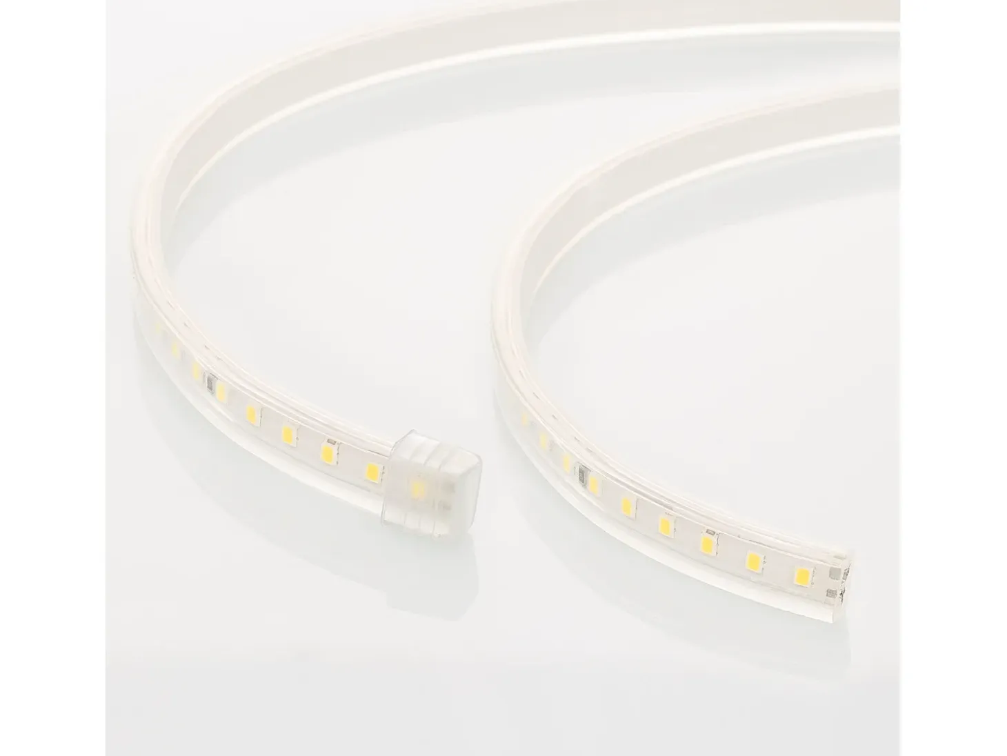 Tira LED Regulable 220V SMD 120 LED/m Color 8.5W/m Ancho 12mm Corte 20cm IP65 a Medida Azul 2 m