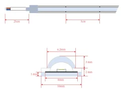Tira LED Regulable 220V WCOB Autorectificada 260 LED/m 15W/m 1350lm/m SILICONE FLEX Ancho 10mm IP65 Corte 5cm a Medida 4000K Blanco Neutro 1 m