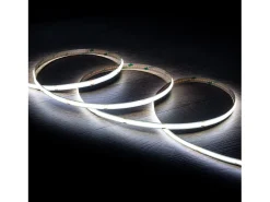 Tira LED 24V COB 320 LED/m Bobina 20m 11W/m 1100lm/m Ancho 8mm Corte 10cm IP20 CRI90 5000K Blanco Frío