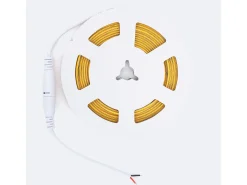 Tira LED 24V COB 320 LED/m 5m 3W/m 360 lm/m Ancho 3mm Superestrecha Corte 5 cm IP20 CRI90 2700K Blanco Cálido