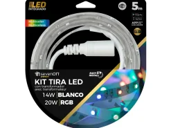Tira LED WIFI RGB 5m 20W Regulable vía Mando a Distancia/APP 15000H 7hSevenOn Premium