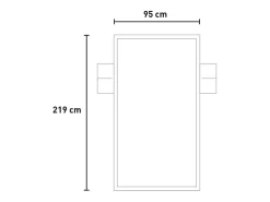 Toalla para tumbona de playa y piscina matrimonial grande XL de microfibra con 2 bolsillos