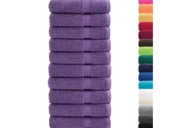 Toallas de baño 10 uds 100% algodón verde 100x150 cm 600 gsm ES552239