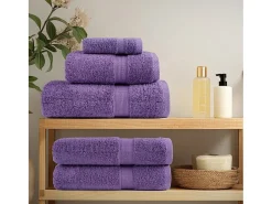 Toallas de baño 4 uds 100% algodón verde 100x150 cm 600 gsm ES344133