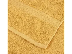 Toallas de baño 10 uds 100% algodón amarillo 100x150 cm 600 gsm ES930090