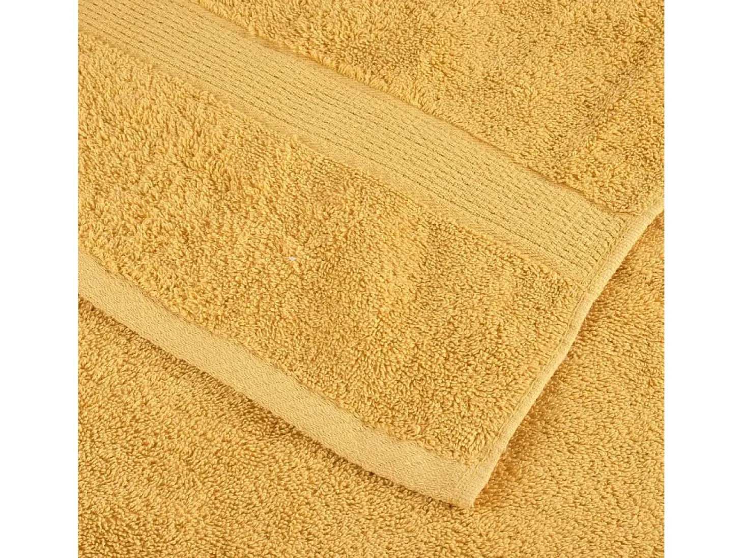 Toallas de baño 10 uds 100% algodón amarillo 100x150 cm 600 gsm ES930090