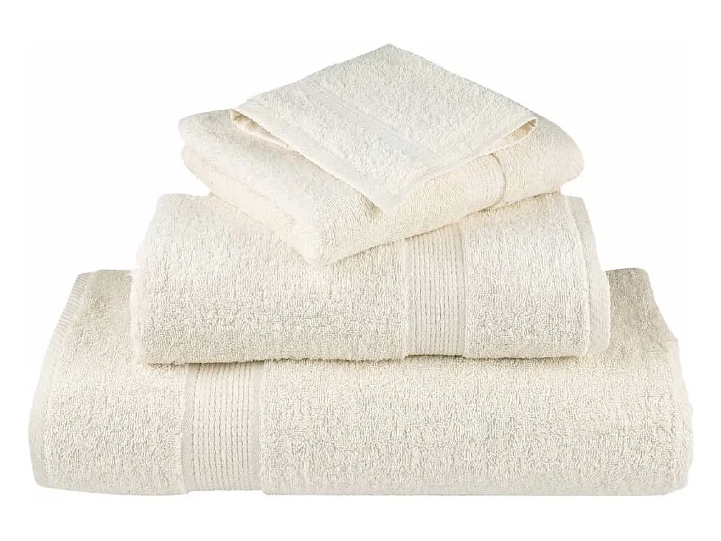 Toallas de baño 10 uds 100% algodón verde 100x150 cm 600 gsm ES878699
