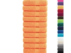 Toallas de baño 10 uds 100% algodón verde 100x150 cm 600 gsm ES146378