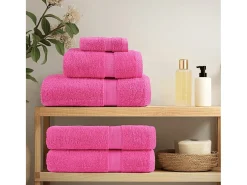 Toallas de baño 4 uds 100% algodón verde 100x150 cm 600 gsm ES209966