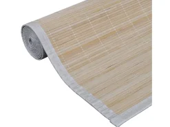 Tone Kristine Alfombras rectangulares de bambú natural 4 unidades 120x180 cm