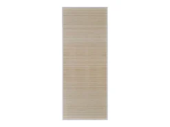 Tone Kristine Alfombras rectangulares de bambú natural 4 unidades 120x180 cm