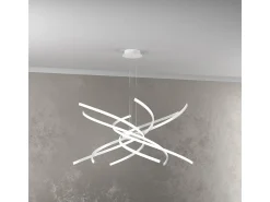 Tornado Sospensione D.80 Cm. Bianco Luce Naturale 3000K