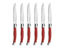 Tradition Rojo - Bloque 6 cuchillos carne