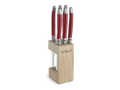 Tradition Rojo - Bloque 6 cuchillos carne