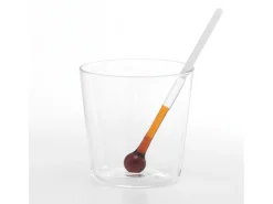 Vaso medidor Spritzometer - Juego de 2 vasos + dispensador Spritz, vidrio decorado, fabricado en Italia - Zafferano Italia