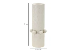 Vaso moderno de cerámica con acabado mate Bubbles