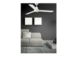 Ventilador Ac Eco Indus Blanco 3 Velocidades Controlador Pared Faro